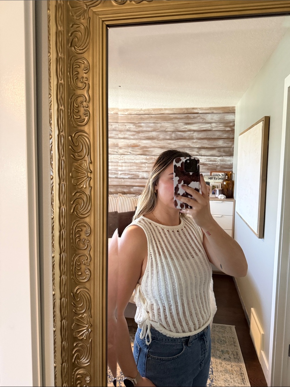 H&M Women’s Cream Knitted Top